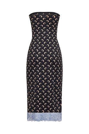 Abito bustier in jersey riciclato Moon MARINE SERRE | WDR333ACJER0001IT99